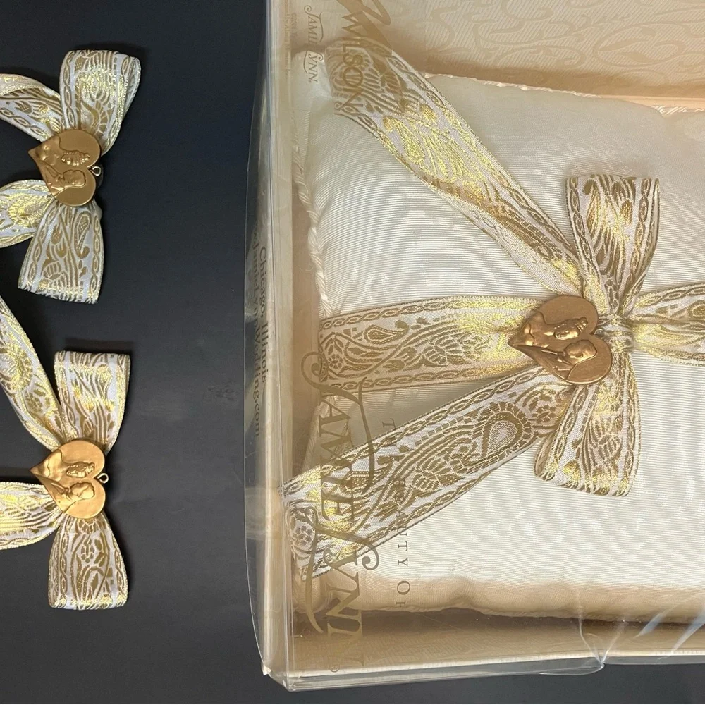Gold and Cream Decorative Cake Toppers